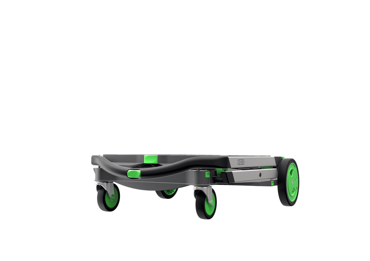 CLAX® Multi Use Collapsible Cart with Folding Crate - Green Edition